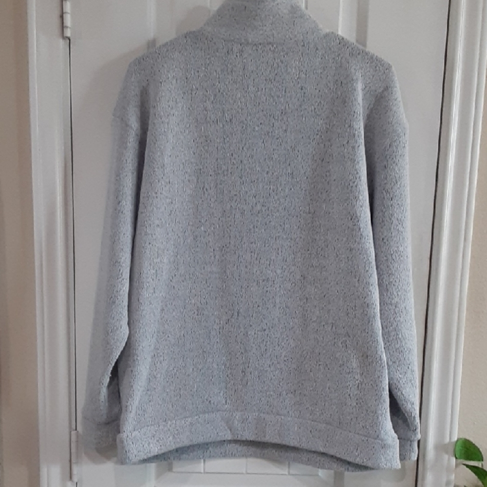 VTG N & T Inc. Washington DC Capitol Fleece 1/4 Zip Sweatshirt L Salt Pepper - Picture 4 of 6
